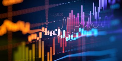 financial graph on technology abstract background represent financial crisis,financial meltdown